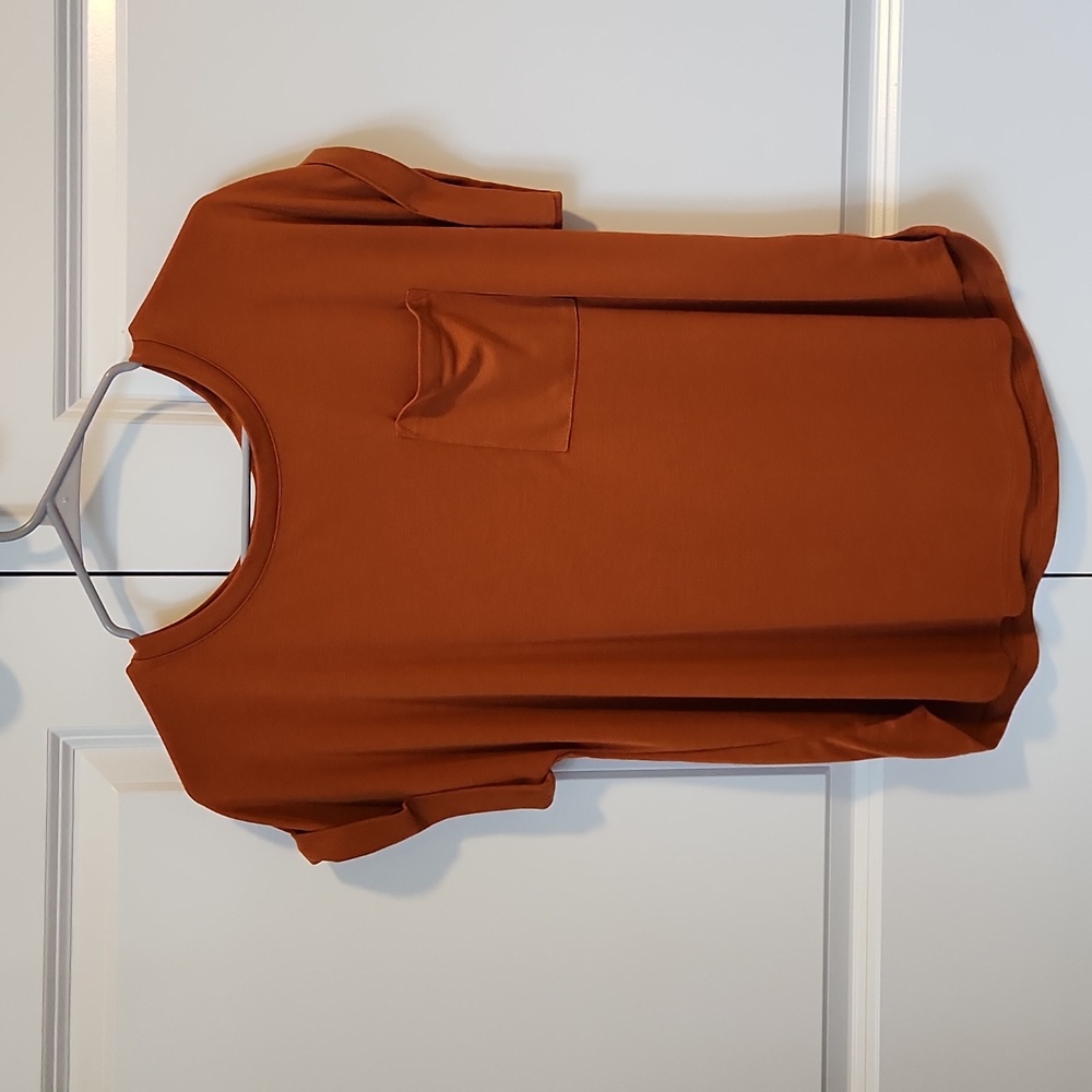 Short-sleeved, A New Day, medium, t-shirt, burnt orange